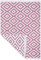Fashion4Home Teppich Läufer - Tepiche für Wohnzimmer, Schlafzimmer, Küche, Kinderzimmer, Badezimmer - Boho Kelim - Läufer Flur, Trio-Altrosa-Weiß, Größe: 140x200 cm