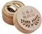 weiyou Holz Hochzeit Ring Box Rustikalen Hochzeit Ring Box Benutzerdefinierte Ring Bearer Box Halter Rustikale Hochzeit Geschenk (B)