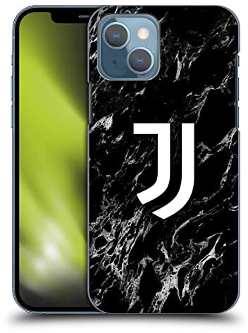 Head Case Designs Offizielle Juventus Football Club Schwarz Marmor Harte Rueckseiten Handyhülle Hülle Huelle kompatibel mit Apple iPhone 13