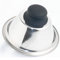 Kerafactum Burgerglocke Burger Glocke schwarz Cloche Abdeckhaube zum Grillen & Schmelzen von Cheeseburger Burgerhaube Haube für Hamburger Steaks bringt Käse zum Schmelzen Edelstahl Plancha Zubehör