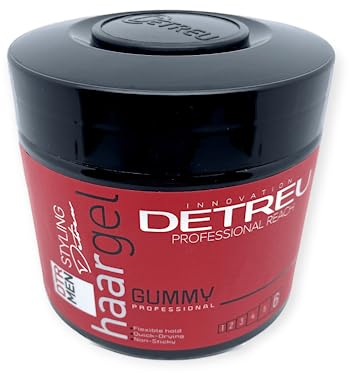 Detreu Haargel Styling Gel Professional flexibles Styling und langanhaltender natürlicher Glanz (700 ml, Gummy)