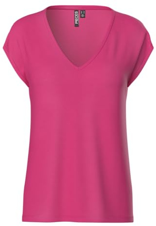 PIECES Women's PCKAMALA TEE NOOS BC T-Shirt, Beetroot Purple, L