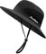 SEYUFN Damen Sonnenhut Outdoor Sommer Wanderhut Damen UV-Schutz Bucket Cap Faltbar Mesh Pferdeschwanz Breite Krempe Zum Safari Angeln (A-Pures Schwarz)