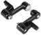 BID4ZE 1 Paar Trittbrett-Pedalhalterungen Adapter für Harley Harley Sportster Softail Fatboy Heritage Springer FLSTS FLSTF Schwarz