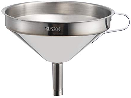 Entonnoir en Acier Inoxydable avec Filtre Entonnoir de passoire de Cuisine pour Articles liquides en Poudre Durable and Useful