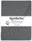 Komfortec Mikrofaser Spannbettlaken 140x200 cm – Weiches Spannbetttuch mit Rundumgummi – Fitted Sheet für Matratzen bis 30 cm – Anthrazit – Oeko-Tex – Pflegeleicht & Hautfreundlich – 90g/m²