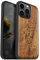 Carveit Magnetic Wood Case for iPhone 14 Pro Max [Hard Real Wood & Soft TPU] Shockproof Hybrid Protective Cover Unique & Classy Wooden Case Compatible with MagSafe (Viking Compass Vegvisir-Walnut)