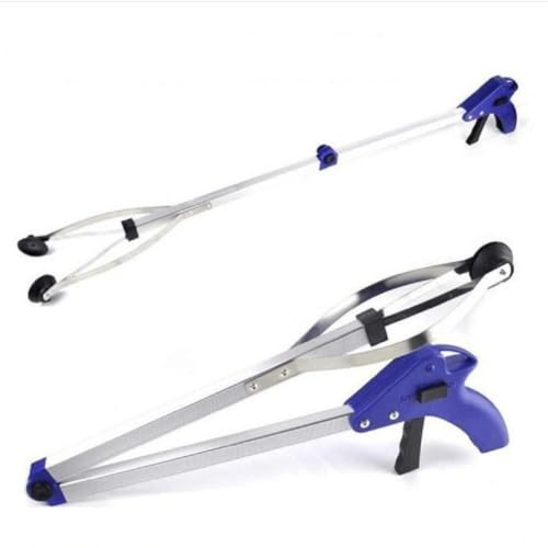 TOPINCN Faltbarer Pick-Up Greifer, Reacher-Greifer Faltbarer Greifer-Pick-Up-Stab Greifhilfswerkzeug Langer Arm-Verlängerungs-Wurfsammler