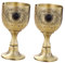 2 Pièces Verre De Vin Verre à Vin Calice En Étain Globe De Liqueur En Métal Calice De Vin Vintage Coupe De Vin D'époque Gobelet Décoratif Calice Royal Coup De Poing Alliage Ancien