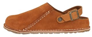 Birkenstock Lutry Premium Suede Unisex Camel Suede Slippers, brown, 8