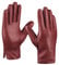 MGGMOKAY Herren Lederhandschuhe Touchscreen Kaschmir gefüttert,Rot,M