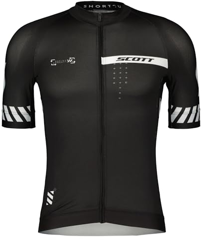 Scott M Rc Pro S/sl Jersey Schwarz - Leichtes atmungsaktives Herren Rennrad Trikot, Größe XL - Farbe Black - White