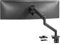 VIVO Premium Aluminum Single Gaming Monitor Arm for Ultrawide Screens up to 49 inches and 20kg, Heavy Duty Desk Mount Stand, Pneumatic Height, Max VESA 100x100, Black, STAND-V100E