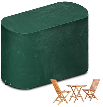 Funshot Patio Bistro Set Abdeckung Wasserdichte,Balkonmobel Set Abdeckung,Winterfest,Anti-UV, Gartenmöbel ,Outdoor Garden Furniture Cover,146x70x80cm