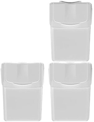 Set de 3 cubos de basura KEDEN SORTIBOX para reciclado, blanco, 60L