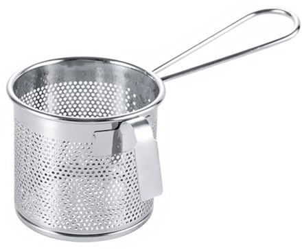 NAMOARLY Stainless Steel Hot Pot Strainer Spoon with Hook Fine Mesh Colander for Hot Pot Side Use Easy to Hang and Clean Ideal for Home and Restaurant