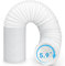 Portable Air Conditioner Hose, Asddage 5.9'' Diameter AC Exhaust Hose for Extension and Replacement, Clockwise Thread, Length up to 80, Flexible & Heat Resistant Compatible with LG Delonghi and More