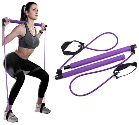 ALOMIE Pilates Bar FitPro Pilates-Stab - Multifunktionales Yoga-Fitnessgerät | Widerstandsband | Umweltfreundliches TPR-Material | Farbenfrohe Auswahl | Geeignet für Ganzkörpertraining