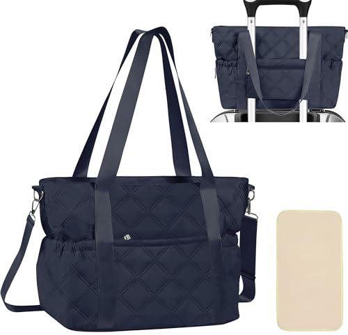 FCQQYWZ Große Wickeltasche für Baby-Wickeltasche mit Wickelunterlage, Tragetasche, Mama-Tasche, Baby-Aufbewahrungstasche, Schwarz
