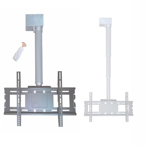 QICBYING Deckenhalterung Elektrisch TV-Halterung, Höhenverstellbarer Elektrischer TV Lift Mit Fernbedienung, Teleskopischer Elektrischer TV Lift, Passend Für 26-70 Zoll Low Profile TVs (Size : 150cm)