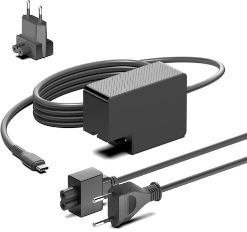 KFD 100W USB C Schnellladegerät, Ladegerät für Microsoft Surface Laptop7 Pro 10 11 9 Book, MacBook Pro Laptop M3 M4 2023 2024 DJI Drohne USB-C Geräte PD3.0 PPS AFC Noco Kfz-Batterie-Booster Netzteil