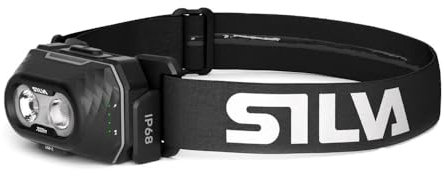 Silva Head Torch Battery Powered - Rechargeable USB-C - Explore 5-700 Lumen Head Lamp - 4 Brightness Levels - White, Red & Orange LEDs - Battery Indicator - Outdoor & Running Head Torch