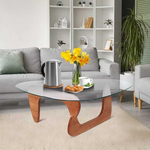 XBDLYQBD Table Basse Triangulaire, Table d'appoint de canapé du Milieu du siècle, Table Centrale Minimaliste à Espace Ouvert, Tables de Cocktail pour Salon, Bureau, Petits espaces