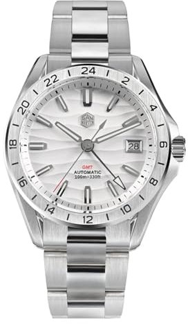 TACTICAL FROG San Martin SN0129 Herrenuhr NH34 GMT Saphirglas Leuchtende Taucheruhren Für Männer 39 MM Luxus Mechanisch 100 M Wasserdicht