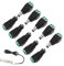 5.5mm x 2.1mm 12v Connectors,5 Pairs Male Female Jack 12V DC Power Connectors,12V Plug Adapter for CCTV Security Camera Led Light Strips or Other DC 5V-24V Devices,DC Power Jack Connector