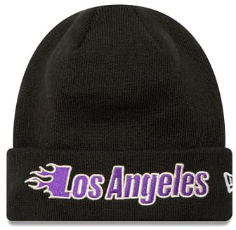 New Era Mütze NBA Metallic LA Lakers Beanie, schwarz
