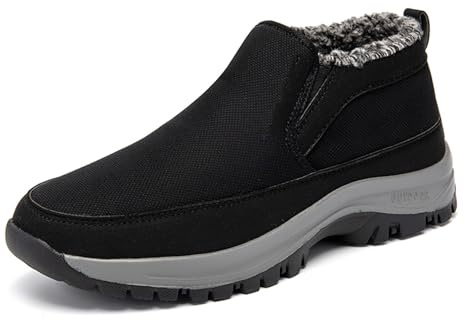 Winterstiefel Herren Winterschuhe Schneestiefel Warm Gefüttert Kurzschaft Stiefel Flach Winter Outdoor Boots Bequem Rutschfeste Winterstiefel Bequem Kurze Stiefel Sneakers