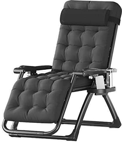 Fauteuil de jardin inclinable portable léger avec repose-pieds réglable, parfait pour l'intérieur et l'extérieur, le camping, la plage, la terrasse et la pelouse