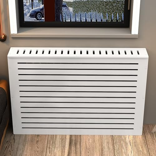 KUANGGE Estante para gabinete con Cubierta para radiador, Cubierta para radiador de Estilo Moderno, decoración para radiador, Cubierta para radiador Lavable, Cubierta Antipolvo para Calentador lavab