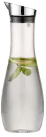 PBENO Bouteille d'eau Bouteille de jus Transparente en Plastique résistant aux Chutes Bouteille Transparente pichet d'eau Froide avec pichet de jus de Couvercle Gourde(Grau,1600ml)