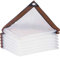 Lona impermeable de PVC transparente con ojales, 1,5 x 1,5 m, resistente a los rayos UV y al desgarro, para jardín, balcón, obra y recinto de mascotas, resistente a la intemperie, con cinta de