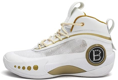 晟华 Botas de baloncesto deportivas transpirables, Dorado, 10