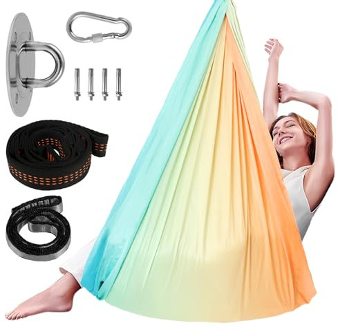 Tuch Sensorische Ganzkörpersocken Dehnbare Atmungsaktive Hängetuch Kinder Indoor Stressabbau für Kinder und Erwachsene mit Autismus Angstzuständen