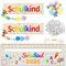 Lineal zur Einschulung 2025,2 Set Lesezeichen Schulkind Holz,Lesezeichen mit A-Z Buchstaben Holzperlen DIY,Personalisiertes Lesehilfe,Schulanfang Geschenk für Jungen und Mädchen