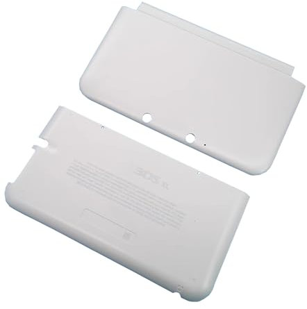 Hzxkqmil Carcasa Delantera y Trasera de Repuesto para Nintendo 3DS XL Consola, Placas de Cubierta Superior e Inferior Placa DIY A/E Accesorios para 3DSXL (Blanco)