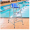 Piscina Sedie per Bagnini Sedia da bagnino per piscina, parco acquatico, altezza 150 cm, resistente, in acciaio inox, per esterni, per bagnino, patio, spiaggia, lago, piscine, seduta rialzat