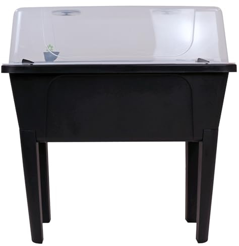 Actiasgear - Raised Garden Planter with Lid | Plastic Elevated Planter Box for Outdoor Growing