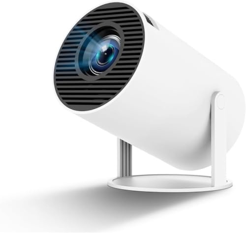 2026 Mini 4k smart projector, Portable Projecter for Bed Room & Home Cinema,1080P Support Full HD Quality Wired Screen with Android11.0, Manual Adjustment Keystone for Laptop,MediaPlayer,HDMI.