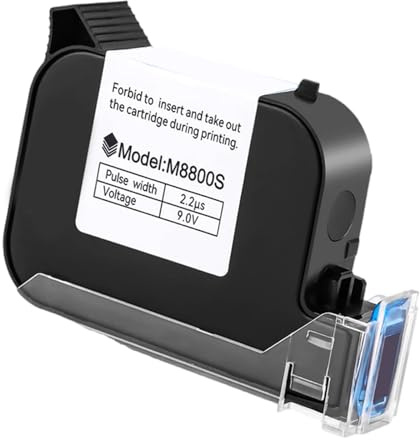 M8800S Cartouche jet d'encre noire pour impression efficace et haute résolution sur verre, métal, céramique forte adhérence