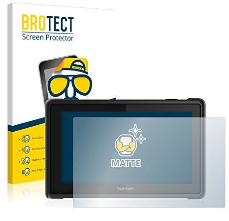 BROTECT Entspiegelungs-Schutzfolie für TomTom Pro 8275 Truck (2 Stück) Matte Displayschutz-Folie, Anti-Reflex, Anti-Fingerprint