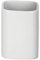 WENKO Hexa Ceramic Toothbrush Beaker Matte White, 9 x 6.5 x 6.5 cm