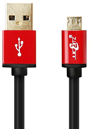 JuicEBitz 0.5m Premium 20AWG Micro USB Fast Charger & Data Cable for Android Devices, Samsung Galaxy, Sony, HTC, LG, Nexus, Motorola, Honor, Fire & Now TV Sticks, and more..