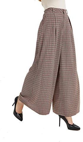 Tronjori Women High Waist Casual Wide Leg Long Palazzo Pants Trousers Regular Size