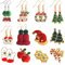 TUPARKA 12 Paar Weihnachten Ohrstecker Weihnachtsgeschenke für Frauen Mädchen, Schneeflocke, Weihnachtsbaum, roter Apfel, Handschuhe, Weihnachtsmann, Weihnachts Ohrstecker Schmuckset Weihnacht