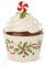Lenox 886642 Holiday Bakeshop Hosting The Holidays Cupcake Candy Dish, Porzellan, rot/grün