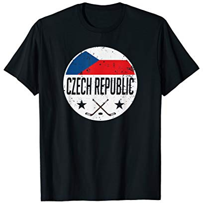Czech Republic Ice Hockey Flag Jersey Supporter Fan Gift T-Shirt